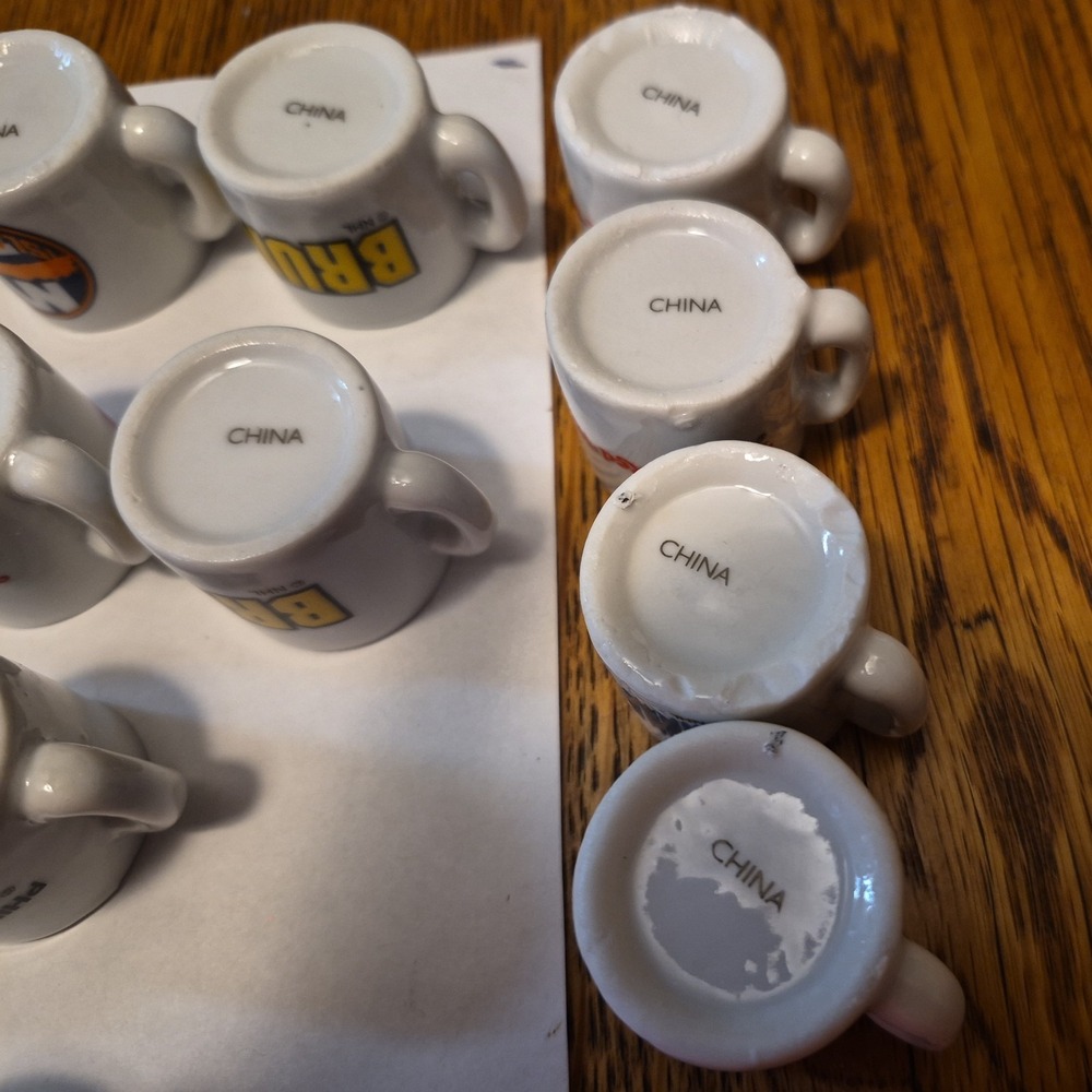 NHL Hockey Team Logo Mini Miniature 1.25" Souvenir Lot of 26 Mini Mug duplicates - Picture 7 of 10